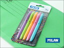 【MILAN ノック式 ボールペン★P1 touch colours -5本セット-】 【ポスト投函OK】 ミラン スペイン 雑貨 ヨーロッパ 文具 かわいい おしゃれ デザイン 学校 かっこいい プレゼント 文房具 スクール ペン ボールペン