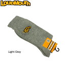 ラウドマウス メンズ ソックス Light Gray ライトグレー 777902(991)【日本規格】【新品】 17FW Loudmouth 男性用 ゴルフウェア 靴下 無地 ロゴ【メール便可250円】