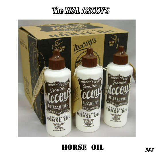 THE REAL McCOY'S（ザ・リアルマッコイズ）HORSE OIL(ホースオイル) メンテナンスオイル！
