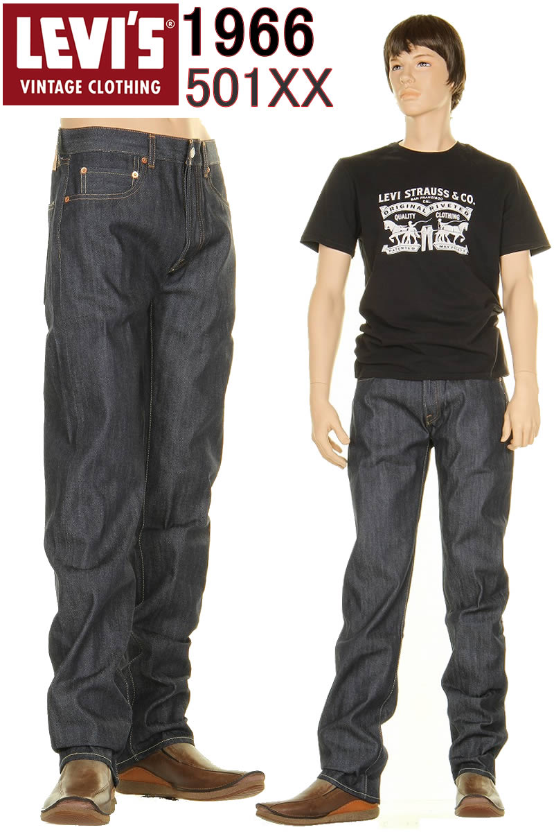 LEVI'S 1966年 501XX 66501-0135 LEVIS VINTAGE CLOTHING JEANS <strong>リーバイス</strong> <strong>501xx</strong> ジーンズ KAIHARA DENIM カイハラ赤耳デニム【裾上無料 1966 リジット XXダブルエックス 送料無料 セルビッチ 新品 <strong>リーバイス</strong> ヴィンテージ クロージング 日本製デニム チェーンステッチ】