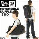 NEW ERA ニューエラ REVERSIBLE DUFFLE 11099473 BLK/WH BACK PACK リバーシブルダッフル ブラック ホワイトロゴ 約37L【ブラック ホワイトロゴ リュック トート リバーシブル バックパック 通学 ショルダーバッグ 最大容量 大容量 リュック アウトドア 大きい 就学旅行】