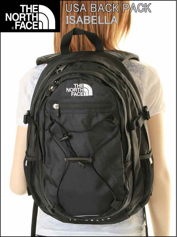 USA商品20L【送料無料】【ザ・ノースフェイス レディース USA限定モデル】THE NORTH FACE リュック ISABELLA BACK PACK】ザノースフェイス リュック レディース　イザベラ　バックパック リュックサック】LOT AJVT(TNF BLACK ブラック)ザ ノースフェイス リュック 20L