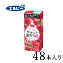 エルビー ぎゅっと果実+酢 ざくろミックス 200ml×48本