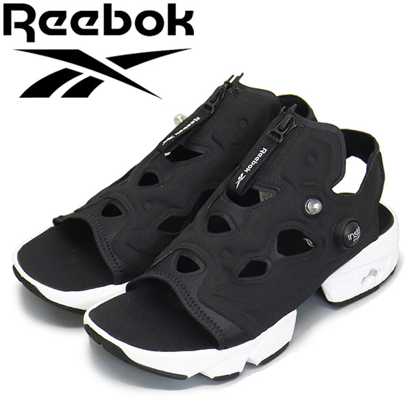 正規取扱店 Reebok (リーボック) 100202019 INSTAPUMP FURY SANDAL ZIP インスタポンプフューリー サンダル ジップ コアブラック/フットウェアホワイト RB128