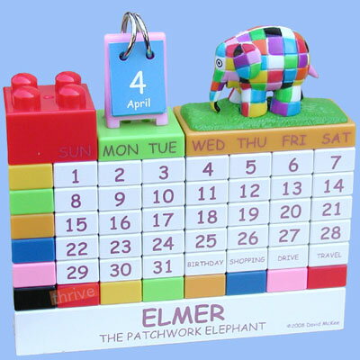 ELMER ブロック式 万年カレンダー（カラー）