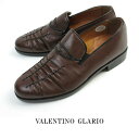 Valentino Glario バレンチノグラリオ 吟付き牛革 スリッポン メンズ 4E ショック吸収 ローファー 556 おじ靴 カジュアル シャーリング ウォーキング