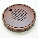中国茶器・円満茶盤(竹・貯水式)