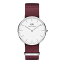 Daniel Wellington ダニエルウェリントン クラシックロゼリン シルバー/ホワイト 36mm DW00100272 【送料無料】
