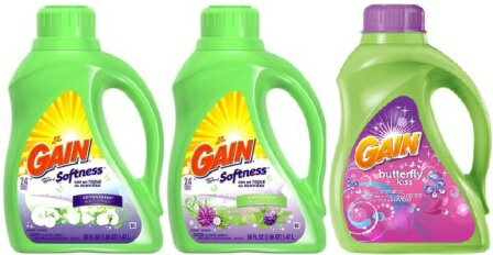 【GAIN】ゲインプラスアタッチオブソフトネス柔軟剤入り濃縮液体洗剤1.47L(コットンフレッシュ・シンプリーフレッシュ・バタフライキス)