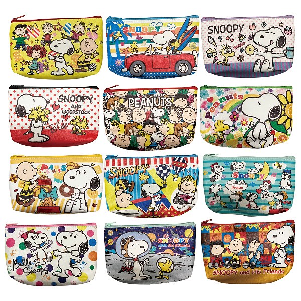 [ SNOOPY ] ■ スヌーピー 低単価ポーチ ★ 1ヶあたり201円(税別) ★ 色柄は当店おまかせ ★ 【不良対応不可商品】 ★ 【イチオシ】 ◆ [ イベント 景品 プレゼント 子供会 子ども会 PTA 保護者会 文房具 おもちゃ グッズ 問屋 小学生 男の子 女の子 ]