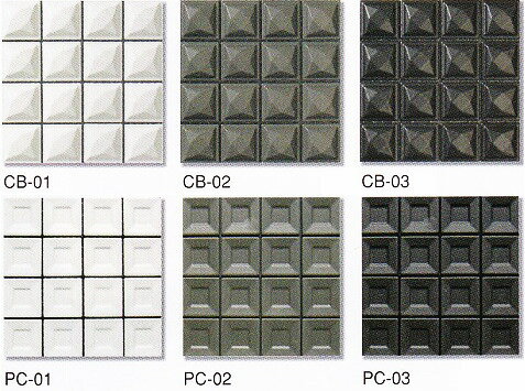 キュービック タイル モザイクタイル シート（64粒）販売です（モノトーン）磁器 壁用 デ…...:tileonline:10000659