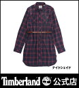 【アウトレット】ティンバーランド timberland レディース サタケットリバー シャツ ドレス | ティンバ ティンバー シャツワンピース シャツワンピ 長袖 ロング 秋冬 ロング丈 チェック カジュアル チェックワンピース 長袖ワンピース チェック柄