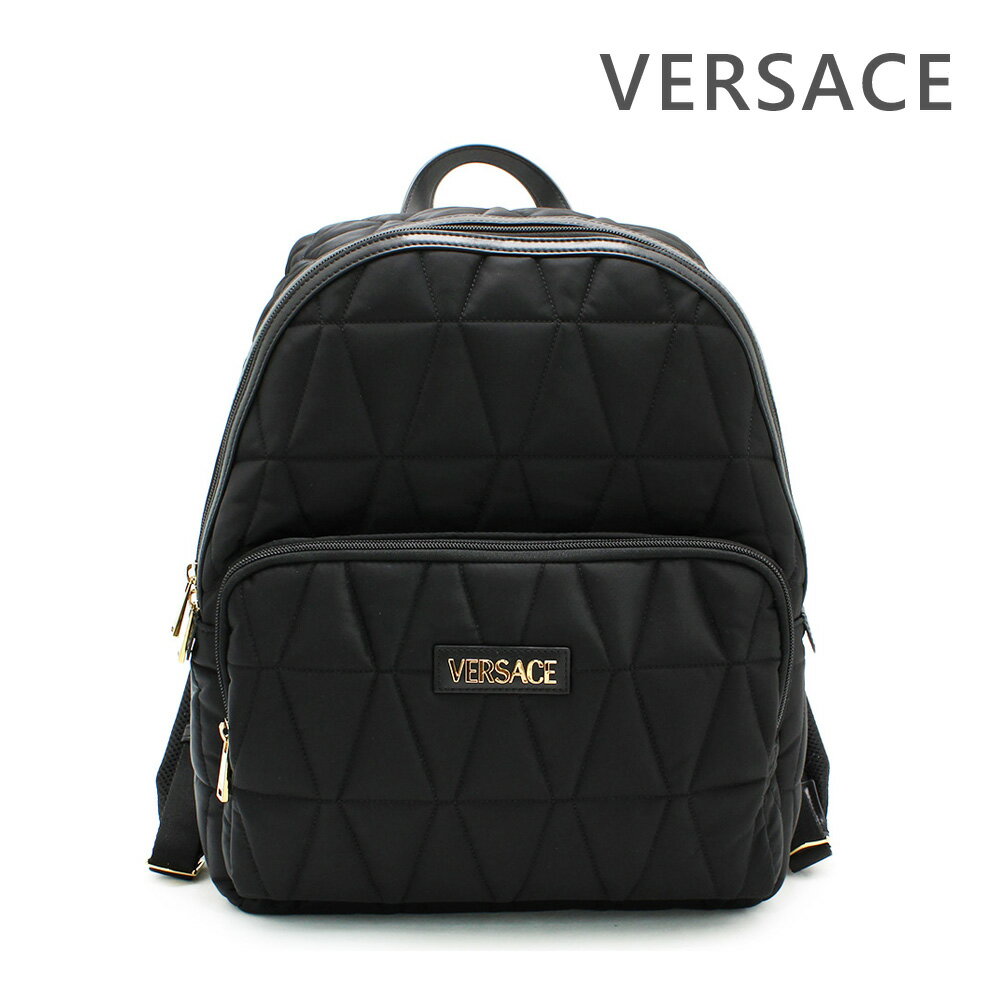 ヴェルサーチェ バックパック 1018355-1A13686-1B00V ブラック メンズ レディース リュック VERSACE【送料無料（※北海道・沖縄は配送不可）】