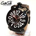  GaGa MILANO （ガガミラノ） 時計 腕時計 MANUALE マニュアーレ マヌアーレ 48mm ブラウンレザー/ブラウン/ブラック 5012.04S 501204S メンズ スイスメイド [新品][GaGa MILANO][ガガミラノ][腕時計][時計][ウォッチ][手巻き]