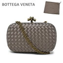 ボッテガヴェネタ クラッチバッグ 498478 VG0HG 2966 STEEL NEW Chain Knot BOTTEGA VENETA 2WAY イントレチャート チェーン レディース 【送料無料(※北海道・沖縄は1,000円)】