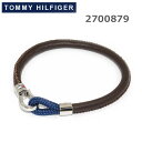 トミーヒルフィガー ブレスレット 2700879 シルバー/ブラウン レザー 革 TOMMY HILFIGER アクセサリー メンズ 【送料無料(※北海道・沖縄は1,000円)】