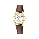 【並行輸入品】CASIO STANDARD ANALOGUE LADYS カシオ スタンダード アナログ レディース LTP-1094Q-7B6 腕時計 チープカシオ チプカシ プチプラ ゴールド 金 ホワイト 白 レザー 革ベルト ペンギン