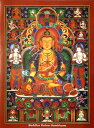 タンカのポスタ Buddha Ratna Sambhava / マンダラ 仏画 レビューでタイカレープレゼント あす楽