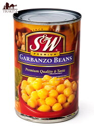 ひよこ豆 缶詰 Garbanzo Beans 【439g】 S＆W / アメリカ チャナ ダル S＆W（エスアンドダブリュー） ビーフン 豆加工品 キャッサバ アジアン食品 エスニック食材