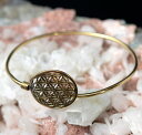 Flower of Lifeのシンプルブレス / life フラワーオブライフ ブレスレット アクセサリー アジア ネパール チベタン バングル ストーン 天然石 真言 エスニック インド アンクレット ピアス リング ビンディー