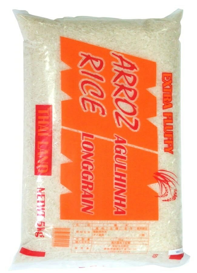 タイ米 5Kg <strong>Thai</strong> Rice 【LONGGRAIN】 / タイ料理 5kg NO BRAND 麺類 ライスペーパー 粉 豆 アジアン食品 エスニック食材