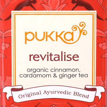 ハーブティー 【PUKKA】 revitalise(カパ） オーガニックハーブティ- HERBS（プッカハーブス） デトックス ハーブ療法 アーユルヴェーダ アーユルベーダ ヨガ 黒豆 チャイ きのこ ほうじ茶 えのき 玄米茶 舞 / レビューでタイカレープレゼント あす楽