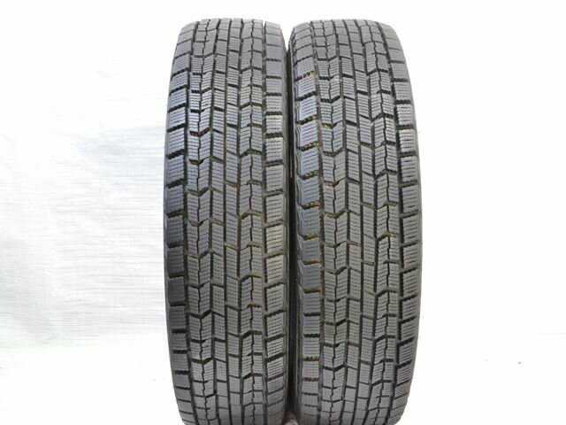 185/70R14【Bランク】【中古】スタッドレスタイヤ2本セット　残溝7.0mmグッドイヤー　アイスナビZEA