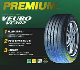 【送料無料】【新品】【乗用車用タイヤ】205/65R15 ダンロップVEURO VE302