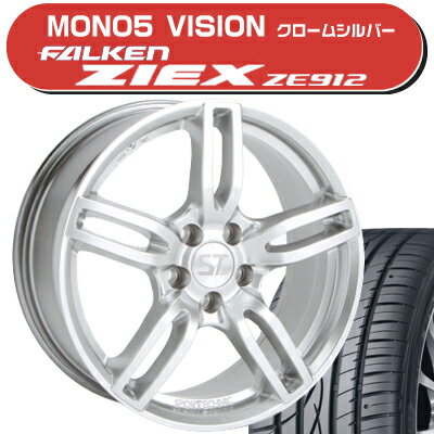 ≪送料無料≫サマータイヤ＆ホイール 4本セット ジークスZE912 215/55R16+MONO5ヴィジョン