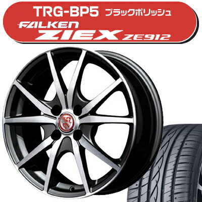 ≪送料無料≫ファルケン 夏タイヤ ジークスZE912 155/55R14+TRG-BP5サマータイヤ＆ホイール 4本セット