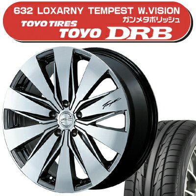 ≪送料無料≫トーヨータイヤ 夏タイヤ トーヨーDRB 215/35R19+ロクサーニ テンペスト ダブルヴィジョン サマータイヤ＆ホイール 4本セット