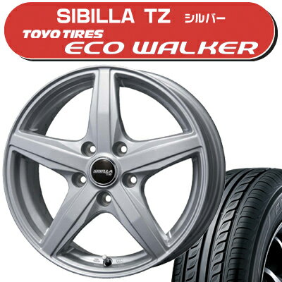 ≪送料無料≫トーヨータイヤ 夏タイヤ エコウォーカー 205/65R15+シビラTZ サマータイヤ＆ホイール 4本セット