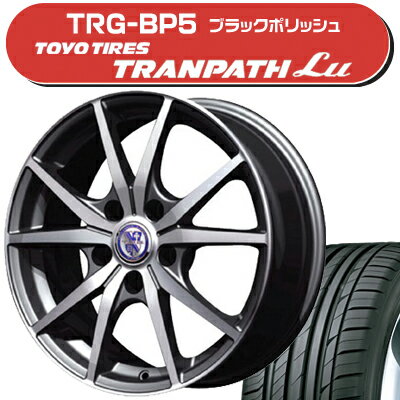 ≪送料無料≫トーヨータイヤ 夏タイヤ トランパスLu 195/65R15+TRG-BP5 サマータイヤ＆ホイール 4本セット