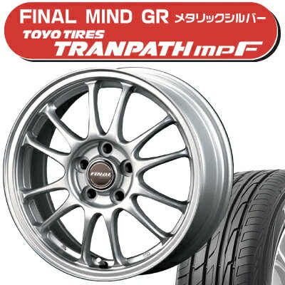 ≪送料無料≫トーヨータイヤ 夏タイヤ トランパスmpF 215/65R15+ファイナルマインドGR サマータイヤ＆ホイール 4本セット