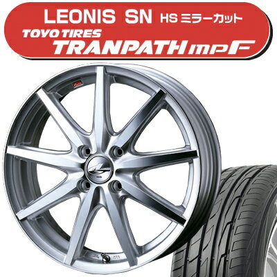 ≪送料無料≫トーヨータイヤ 夏タイヤ トランパスmpF 155/65R14+レオニスSNサマータイヤ＆ホイール 4本セット