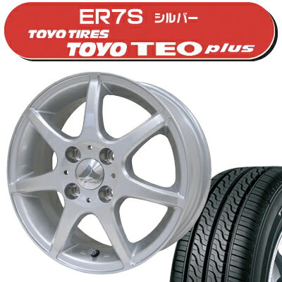 ≪送料無料≫トーヨータイヤ 夏タイヤ TEO Plus 165/70R14+ER7S サマータイヤ＆ホイール 4本セット