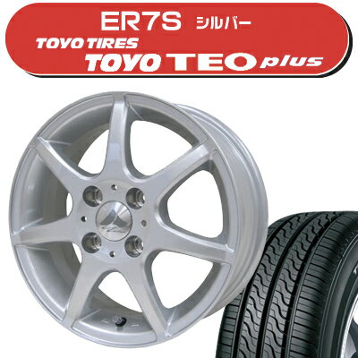 ≪送料無料≫トーヨータイヤ 夏タイヤ TEO Plus 185/65R14+ER7S サマータイヤ＆ホイール 4本セット