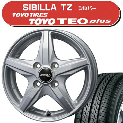 ≪送料無料≫トーヨータイヤ 夏タイヤ TEO Plus 185/70R14+シビラTZ サマータイヤ＆ホイール 4本セット