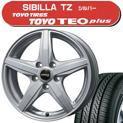 ≪送料無料≫トーヨータイヤ 夏タイヤ TEO Plus 195/65R15+シビラTZ サマータイヤ＆ホイール 4本セット