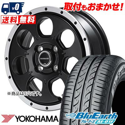 215/60R16 95H YOKOHAMA ヨコハマ BluEarth AE-01F ROADMAX W0-7 ロードマックス W0-7 サマータイヤホイール4本セット 【取付対象】