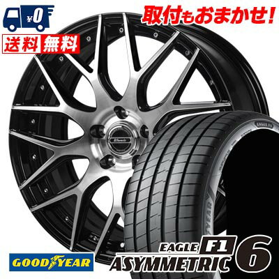 215/45R17 91Y XL Goodyear EAGLE F1 ASYMMETRIC 6 Warwic MX-09 サマータイヤホイール4本セット 【取付対象】