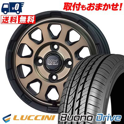 155/55R14 69V LUCCINI Buono Drive MAD CROSS RANGER サマータイヤホイール4本セット 【取付対象】