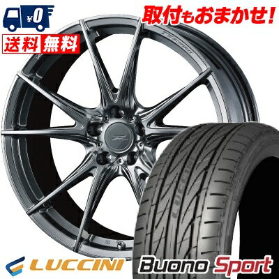 215/40R18 89W XL LUCCINI Buono Sport WEDS F ZERO FZ-2 サマータイヤホイール4本セット 【取付対象】