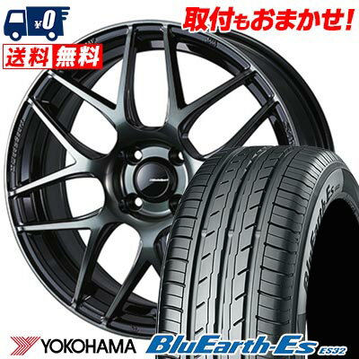 195/50R16 84V YOKOHAMA ヨコハマ BluEarth ES32 WedsSport SA-27R ウェッズスポーツ SA-27R サマータイヤホイール4本セット 【取付対象】
