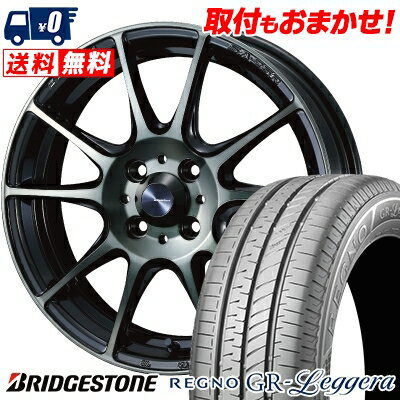 165/55R15 75V BRIDGESTONE REGNO GR-Leggera WedsSport SA-25R サマータイヤホイール4本セット 【取付対象】