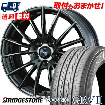 215/55R17 94V BRIDGESTONE REGNO GRV2 WedsSport SA-35R サマータイヤホイール4本セット 【取付対象】