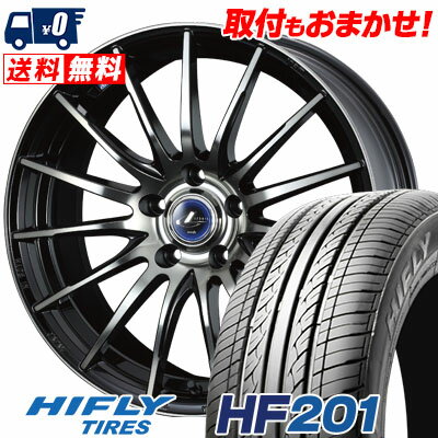 205/55R16 91V HIFLY HF201 weds LEONIS NAVIA 05 サマータイヤホイール4本セット 【取付対象】