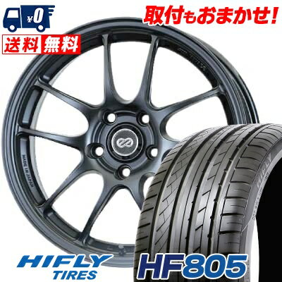 225/45R18 95W HIFLY HF805 ENKEI PerformanceLine PF-01 サマータイヤホイール4本セット 【取付対象】