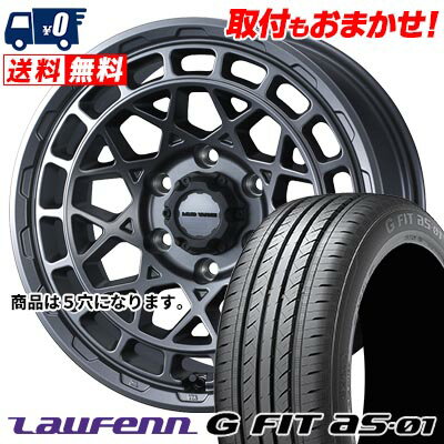 205/55R16 91V HANKOOK LAUFENN G FIT AS-01 LH42-G MUDVANCE X Type M サマータイヤホイール4本セット 【取付対象】