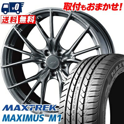 245/35R19 93W XL MAXTREK MAXIMUS M1 WEDS F ZERO FZ-1 サマータイヤホイール4本セット 【取付対象】